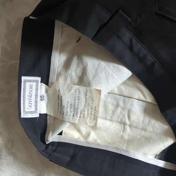Vintage Gianni Versace Black Men's Dress Pants - Picture 3 of 5